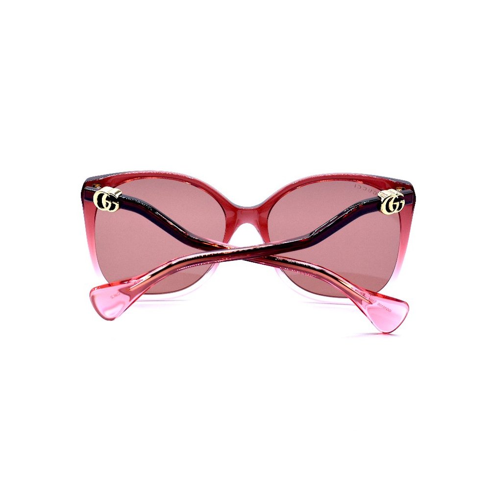 NEW GUCCI GG1010S 004 BURGUNDY RED AUTHENTIC SUNGLASSES 60-18 - Picture 9 of 13